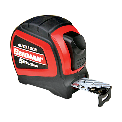 ΜΕΤΡΟ AUTO LOCK 5mx25mm BENMAN