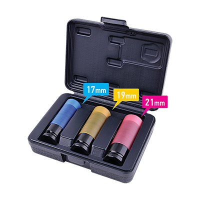 ΚΑΡΥΔΑΚΙΑ ΣΕΤ, 3 τμχ (17,19,21mm) BENMAN