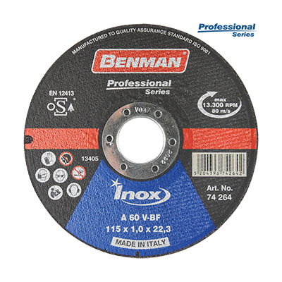 ΔΙΣΚΟΣ ΚΟΠΗΣ INOX-CD PROFESSIONAL BENMAN 115x1.0mm